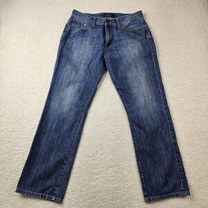 Lucky Brand Jeans Men 34x30 221 Original Straight Ankle Blue Denim Medium Wash
